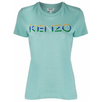 Kenzo Camiseta com logo de paetês - Azul