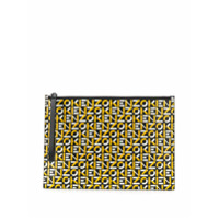 Kenzo Clutch com estampa de logo - Amarelo