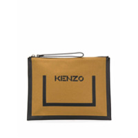 Kenzo Clutch com estampa de logo - Neutro