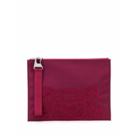 Kenzo Clutch com logo bordado - Vermelho