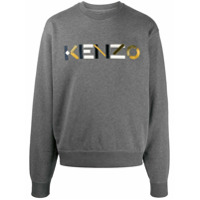 Kenzo embroidered-logo sweatshirt - Cinza