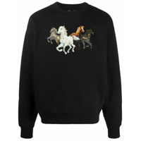 Kenzo horse print sweatshirt - Preto