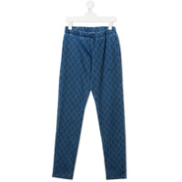 Kenzo Kids TEEN tiger-print trousers - Azul