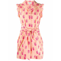 Kenzo Macacão Prawns de jacquard - Laranja