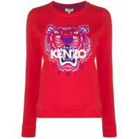 Kenzo Moletom com bordado - Vermelho