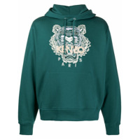 Kenzo Moletom com capuz e bordado - Azul