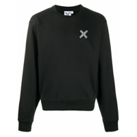 Kenzo Moletom com estampa de logo - Preto