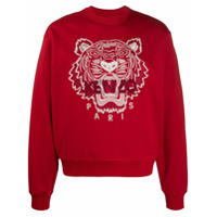 Kenzo Moletom com logo bordado - Vermelho