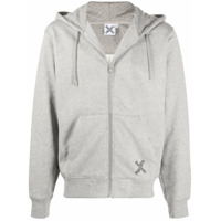 Kenzo Moletom com zíper e capuz - Cinza