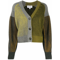 Kenzo multi-panel cardigan - Verde