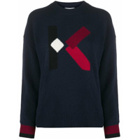 Kenzo Suéter com logo K - Azul