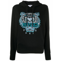 Kenzo Tiger embroidered hoodie - Preto