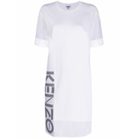 Kenzo Vestido com recorte de tela - Branco