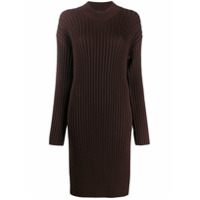 Kenzo Vestido de tricô canelado - Marrom