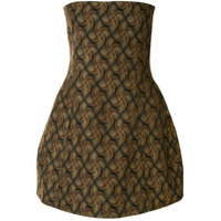 Khaite Vestido Ginger de jacquard - Marrom