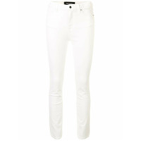 Kiton Calça jeans slim cintura média - Branco