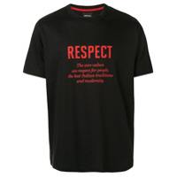 Kiton Camiseta com estampa de slogan - Preto