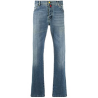 Kiton mid-rise straight jeans - Azul
