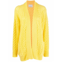 Laneus Cardigan de tricô - Amarelo