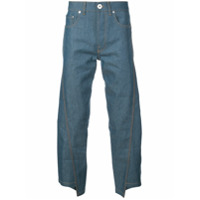 LANVIN Calça jeans assimétrica - Azul