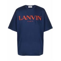 LANVIN Camiseta com estampa de logo - Azul