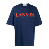 LANVIN Camiseta oversized com logo - Azul
