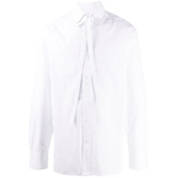 LANVIN pinstripe tie fastening shirt - Branco