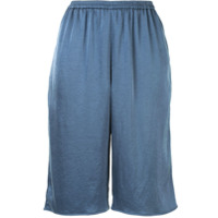 LAPOINTE crinkle satin shorts - Azul