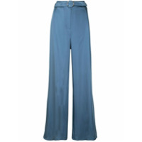 LAPOINTE silky twill trousers - Azul