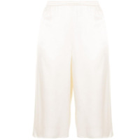LAPOINTE textured satin shorts - Branco