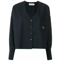 LE SOLEIL D'ETE Camisa Dina bordada - Azul