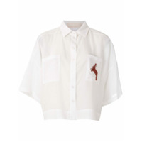 LE SOLEIL D'ETE Camisa Yeda bordada - Branco