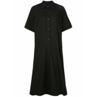 Lee Mathews Chemise midi evasê - Preto