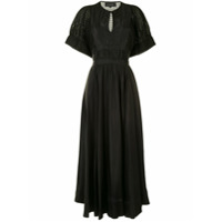 Lee Mathews Vestido Ena franzido - Preto