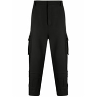 Les Hommes Calça cargo cintura alta - Preto