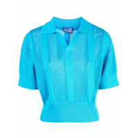 Lhd Camisa polo perfurada - Azul