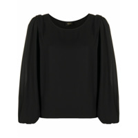 LIU JO Blusa gola em U - Preto