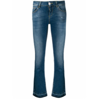 LIU JO Calça jeans flare cintura média - Azul