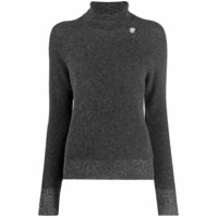 LIU JO high neck knitted jumper - Cinza