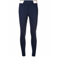 LNDR contrast waistband leggings - Azul