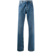 LOEWE Calça jeans reta com logo - Azul