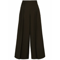 LOEWE Calça pantacourt de lã - Verde