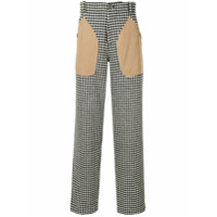 LOEWE Calça pied-de-poule com bolsos - Preto