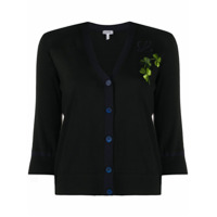 LOEWE Cardigan com bordado - Preto