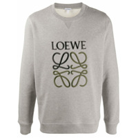 LOEWE Moletom com logo de anagrama - Cinza