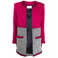 Loulou Jaqueta de tricô com recortes - Rosa