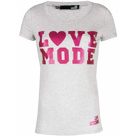 Love Moschino Camiseta Love Mode - Cinza