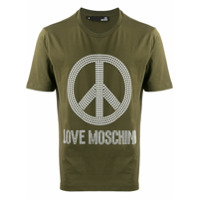 Love Moschino Camiseta 'Peace and Love' - Verde