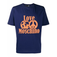 Love Moschino Camiseta World Peace - Azul