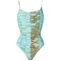 Lygia & Nanny Maiô Summit estampado - Azul